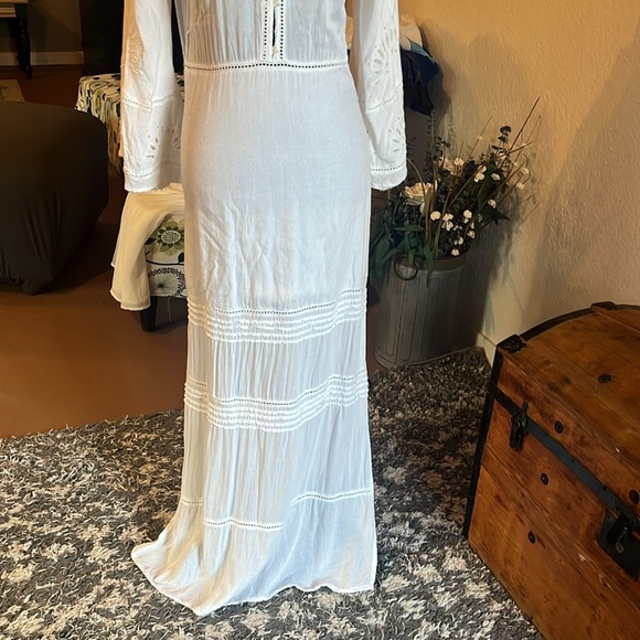 Amuse Society White Casablanca Dress | Size S - Picture 7 of 9